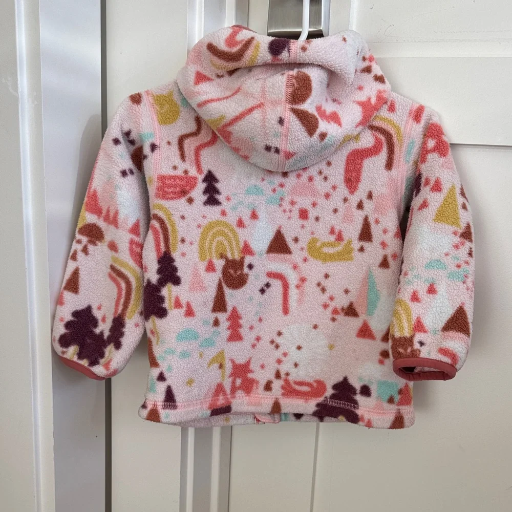 12-18m Patagonia Kids' Fleece Jacket with Colorful Print - Picture 3 of 4